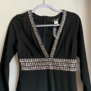 Venus low cut black dress